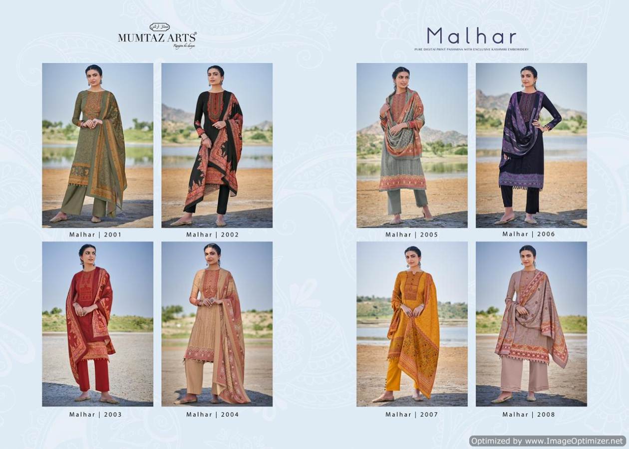 Mumtaz Arts Presents  Malhar  Designer Dress Material