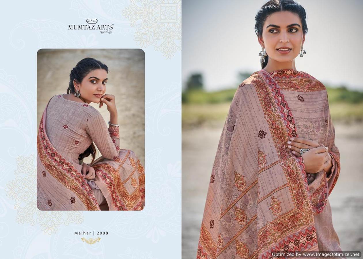 Mumtaz Arts Presents  Malhar  Designer Dress Material