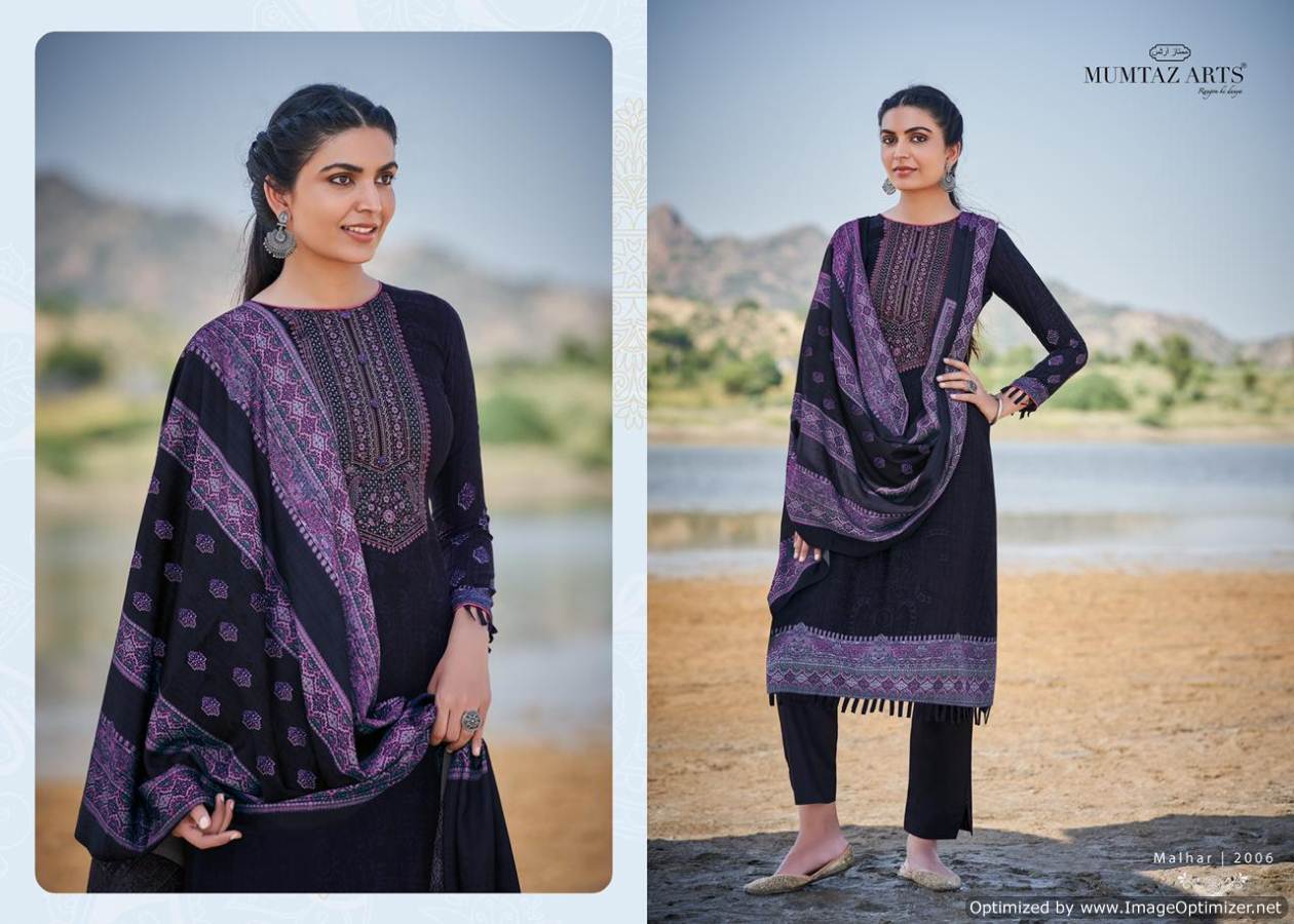 Mumtaz Arts Presents  Malhar  Designer Dress Material