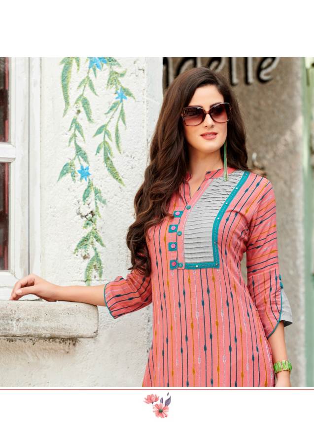 Rangjyot Present Ishita Vol 4 Straight Cut Kurti Collection
