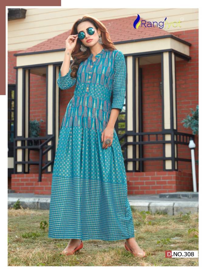 Rangjyot Presents Shehnaaz Vol 3 Printed Kurti Collection