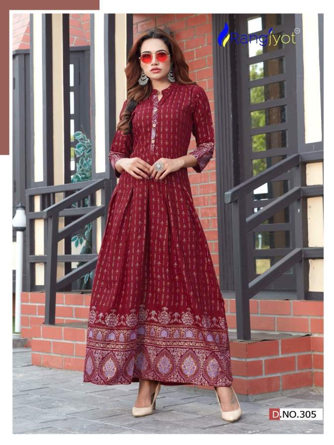 Rangjyot Presents Shehnaaz Vol 3 Printed Kurti Collection