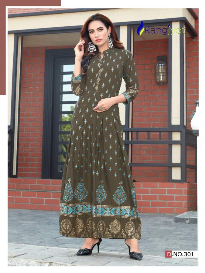 Rangjyot Presents Shehnaaz Vol 3 Printed Kurti Collection