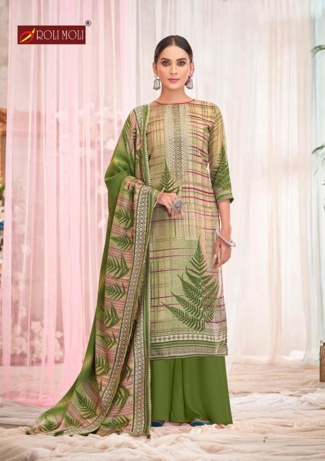 Roli Moli Presents  Silky Vol 5 Designer Dress Material