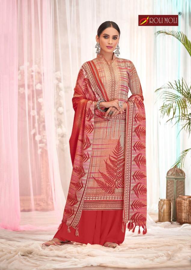 Roli Moli Presents  Silky Vol 5 Designer Dress Material