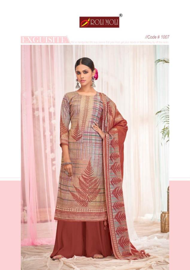 Roli Moli Presents  Silky Vol 5 Designer Dress Material