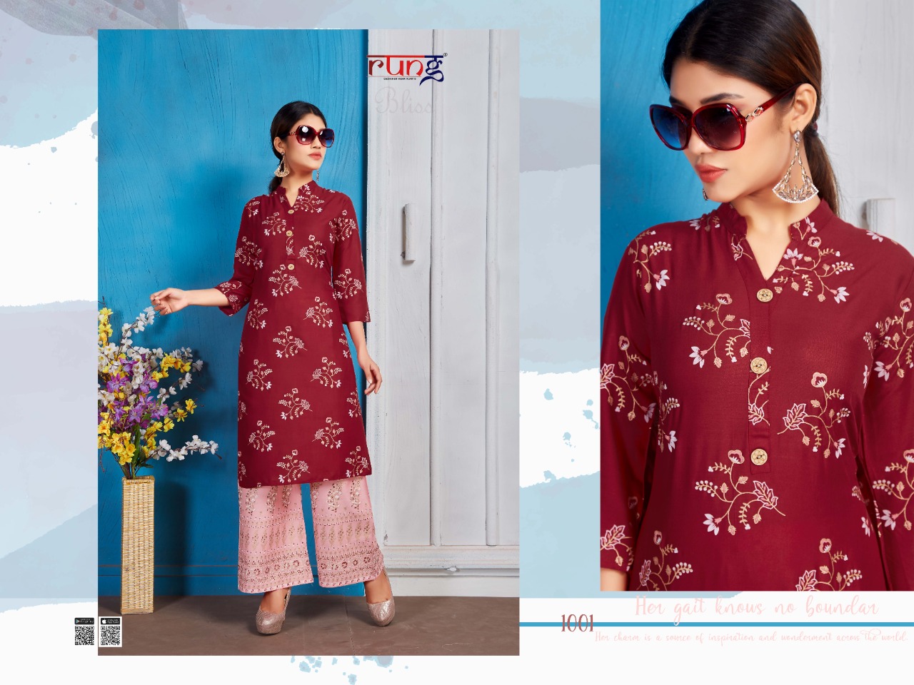 Rung Presents Bliss Kurti With Plazo