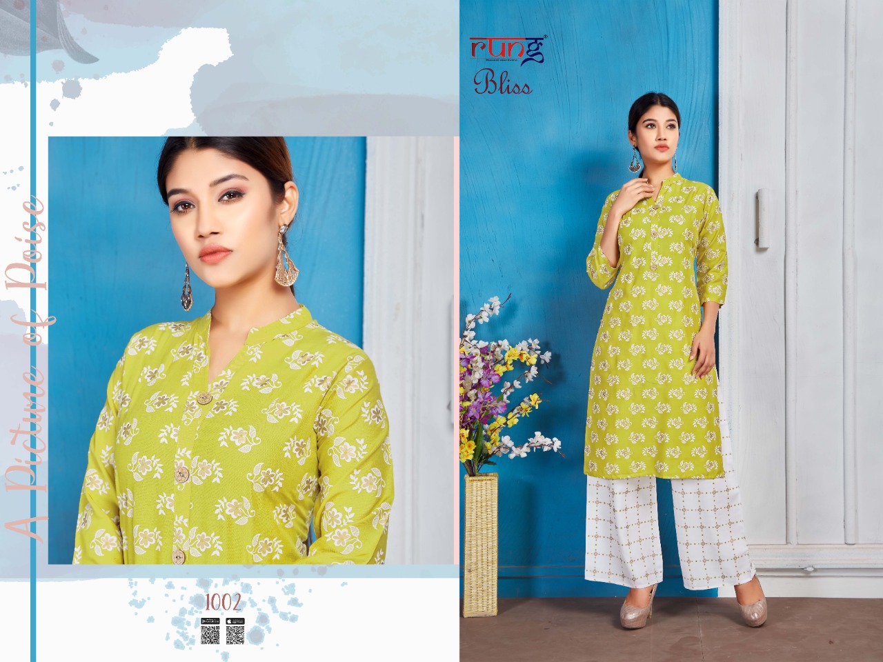 Rung Presents Bliss Kurti With Plazo