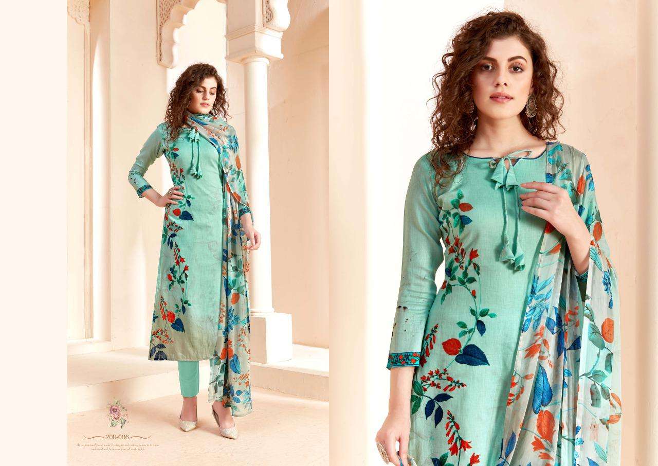 Sargam Orin Pure Pashmina Designer Dress Material