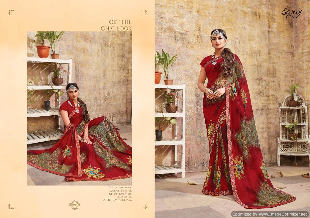 Saroj Presents  Blue Berry Casual Wear Saree Collection