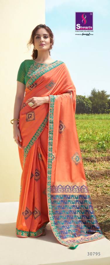 Shangrila  Presents Damyanti  Silk Designer Saree Collection