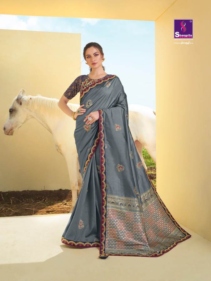 Shangrila  Presents Damyanti  Silk Designer Saree Collection