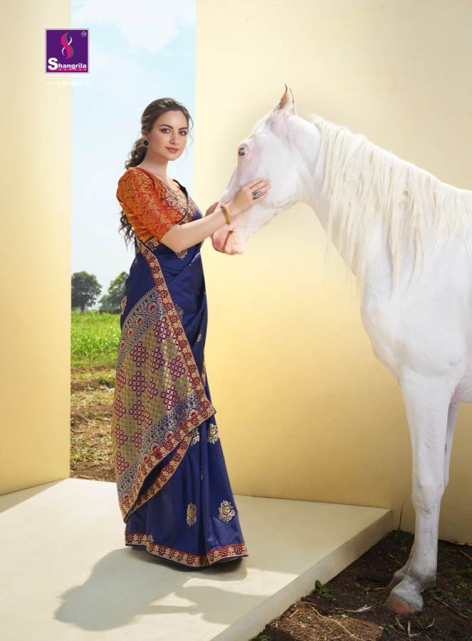 Shangrila  Presents Damyanti  Silk Designer Saree Collection