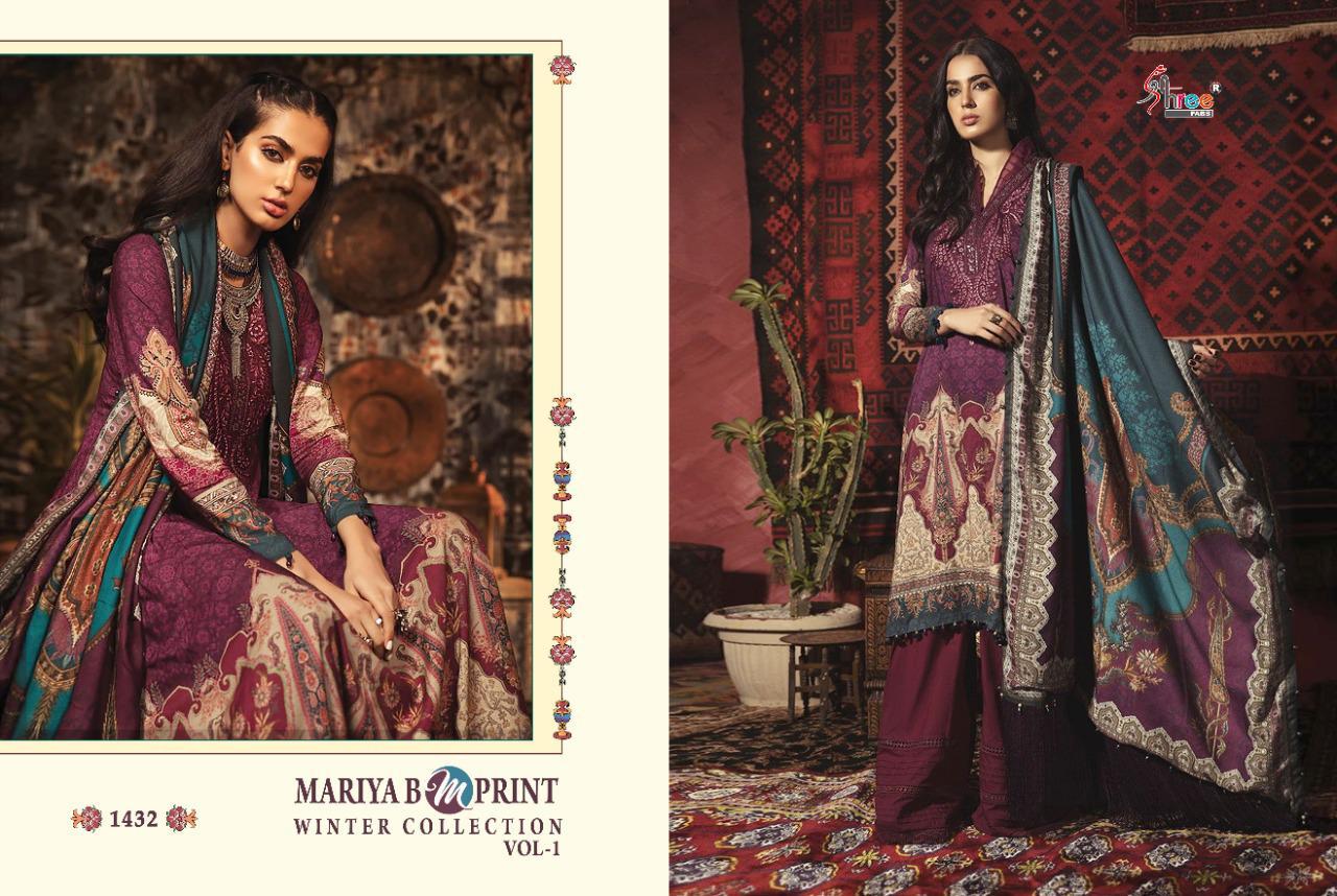 Shree  Presents Mariyab M Print Winter Collection Vol 1 Pakistani Salwar Suits