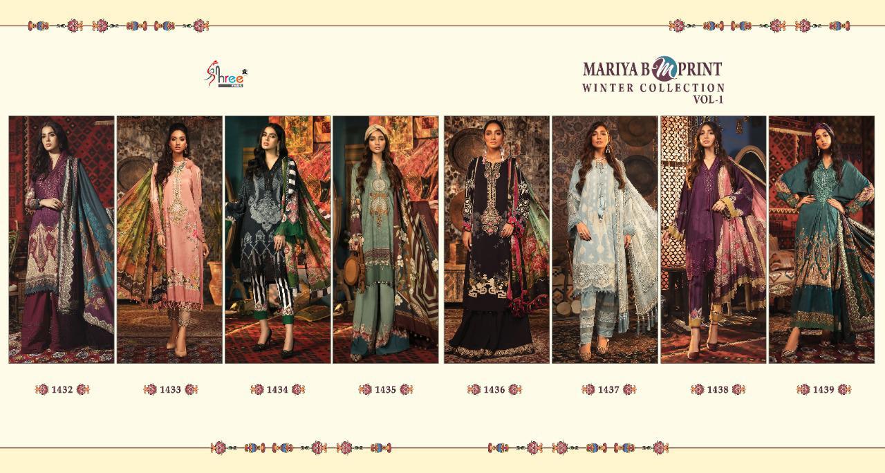 Shree  Presents Mariyab M Print Winter Collection Vol 1 Pakistani Salwar Suits