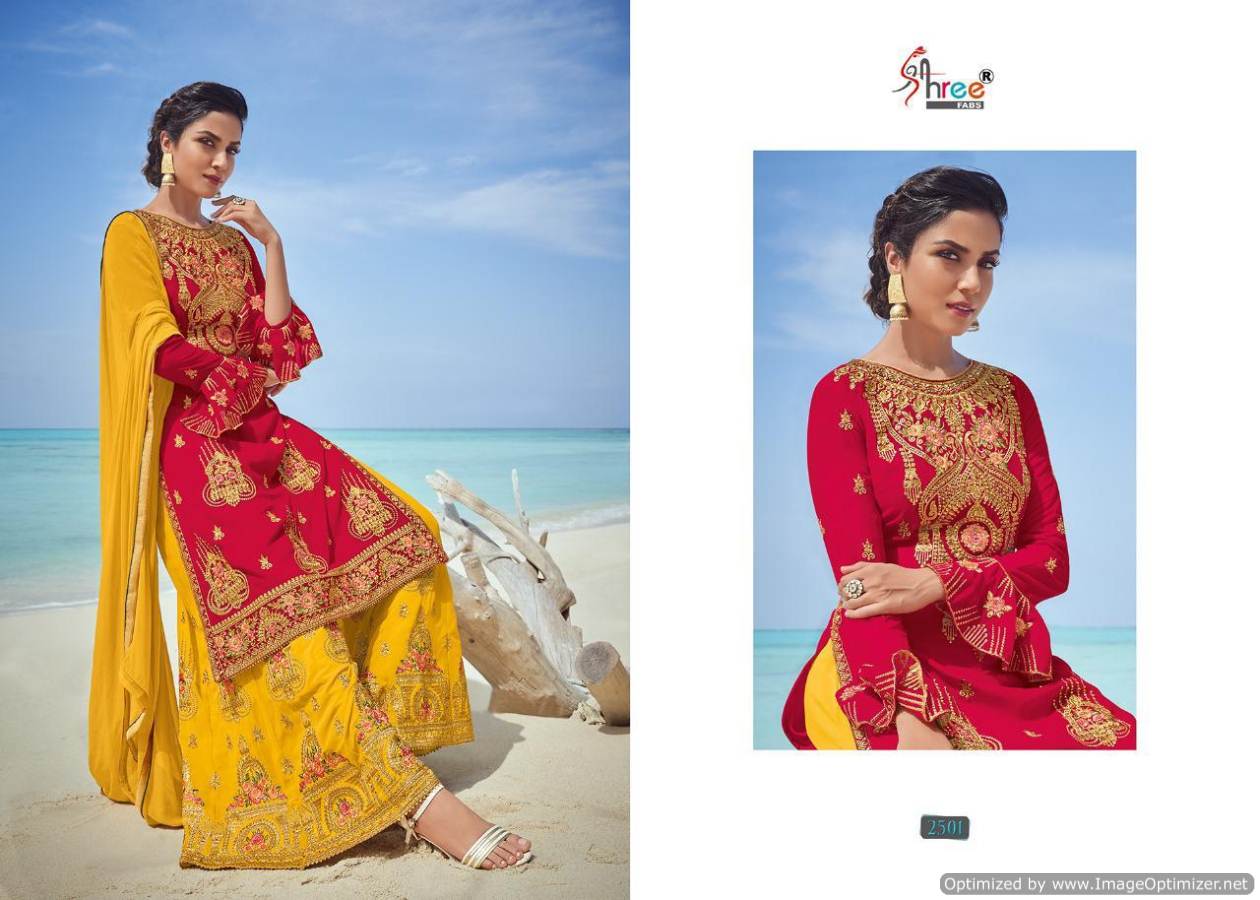 Shree  Presents Shagun  Embroidered Salwar Suits