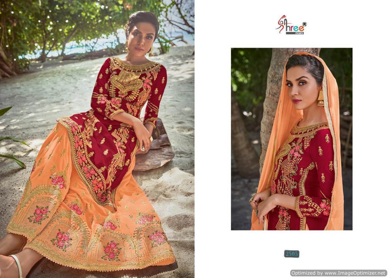 Shree  Presents Shagun  Embroidered Salwar Suits