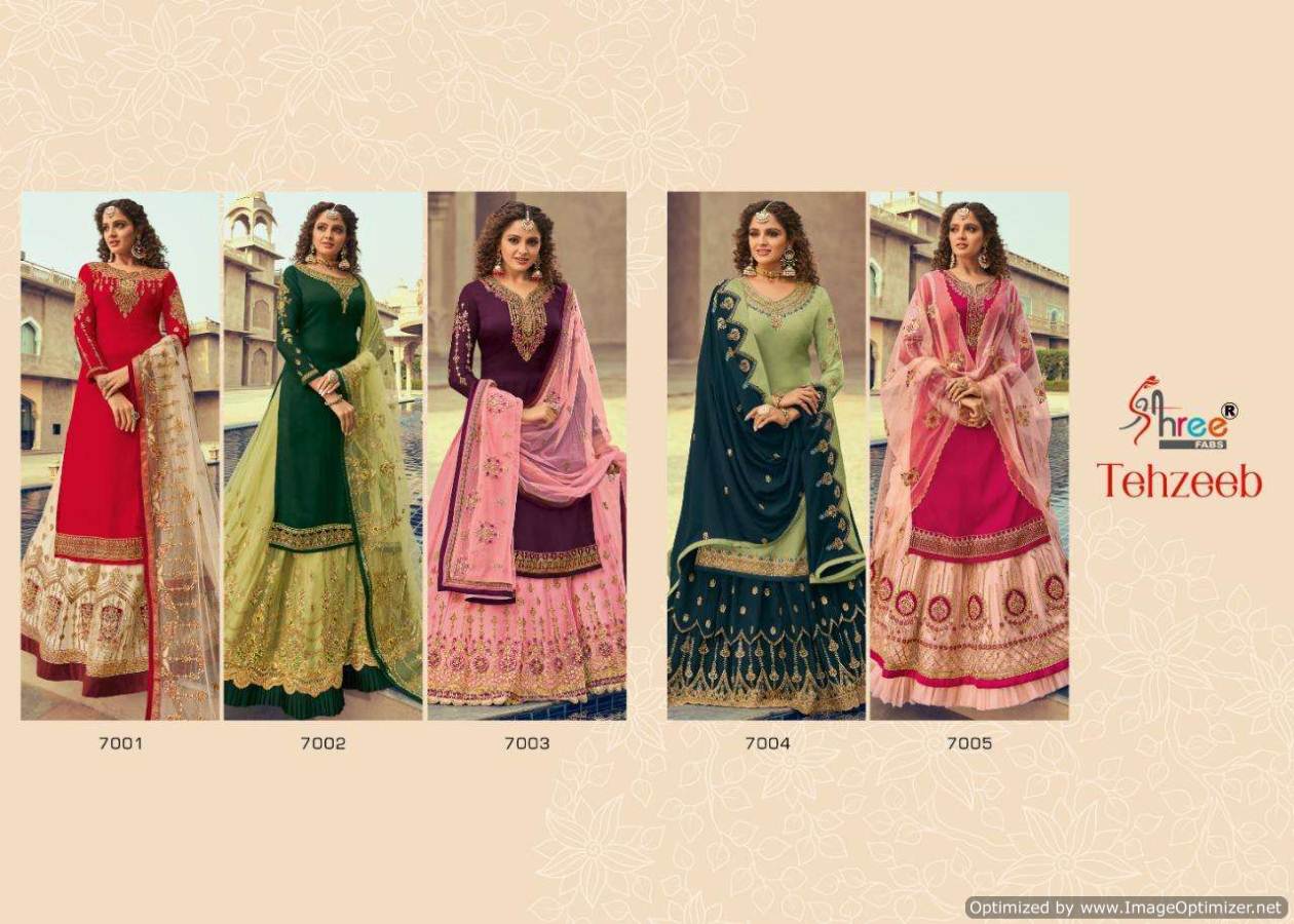 Shree Presents  Tehzeeb  Embroidered Salwar Suits Collection