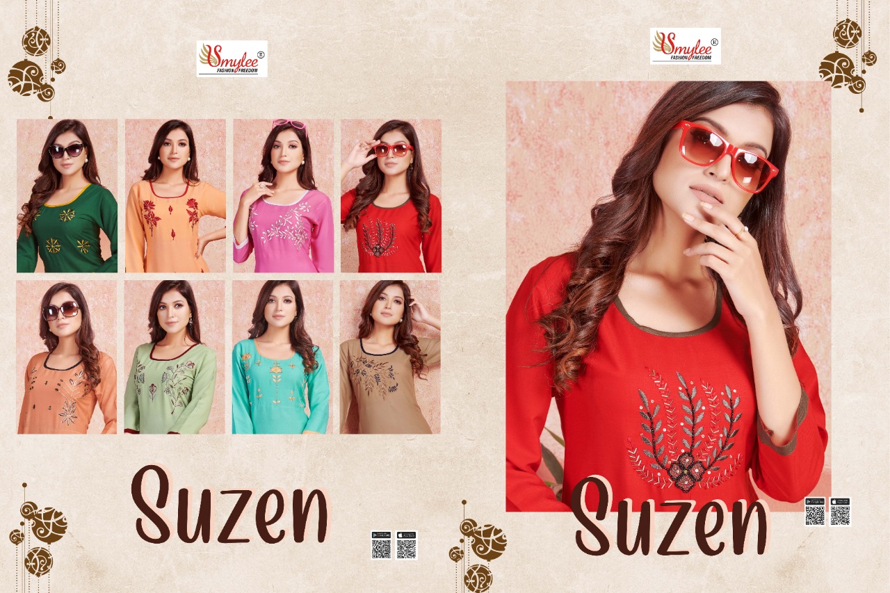 Smylee Presents  Suzen  Two Layer Kurti Collection