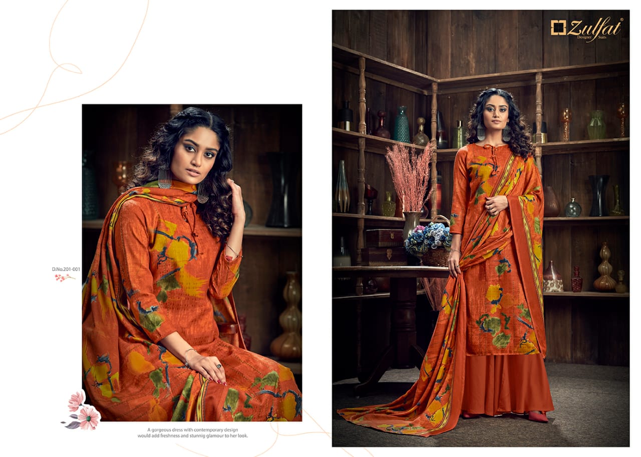 Zulfat Presents Winter Magic Designer Dress Material