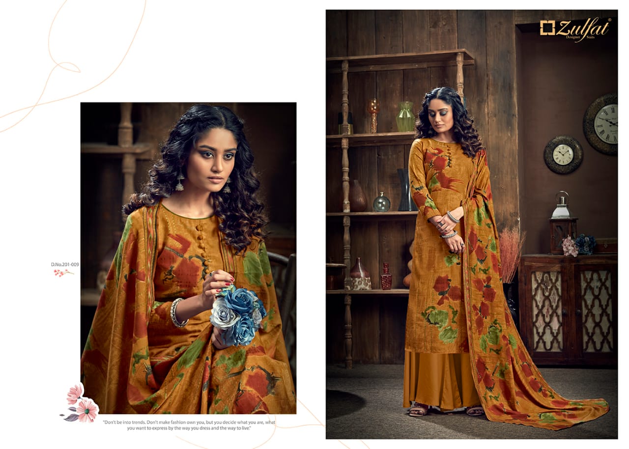 Zulfat Presents Winter Magic Designer Dress Material