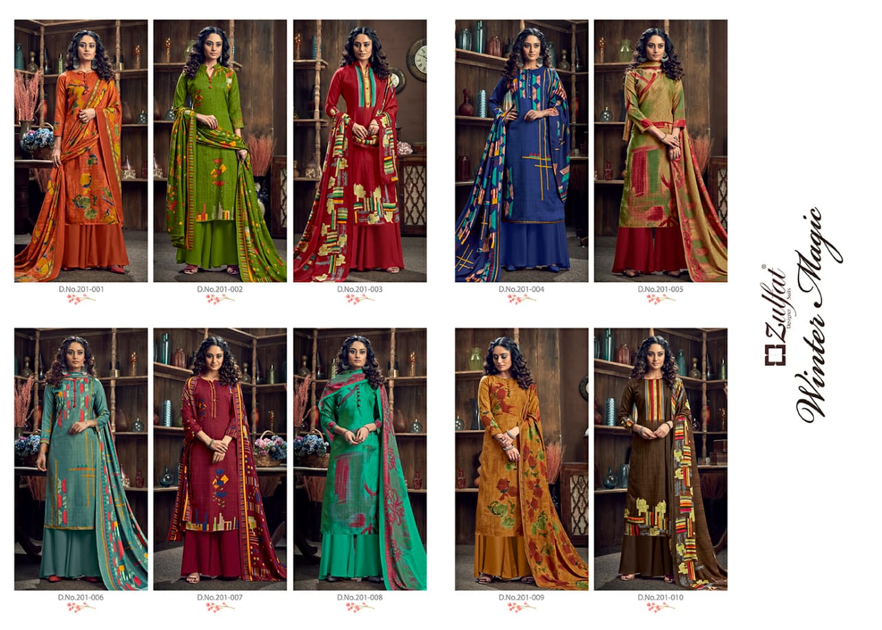Zulfat Presents Winter Magic Designer Dress Material