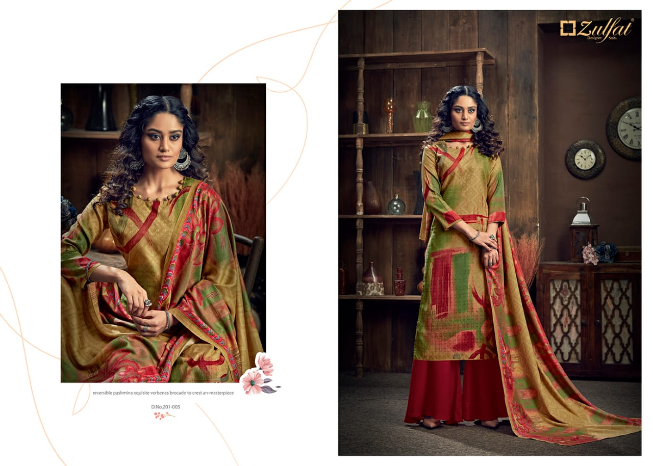 Zulfat Presents Winter Magic Designer Dress Material