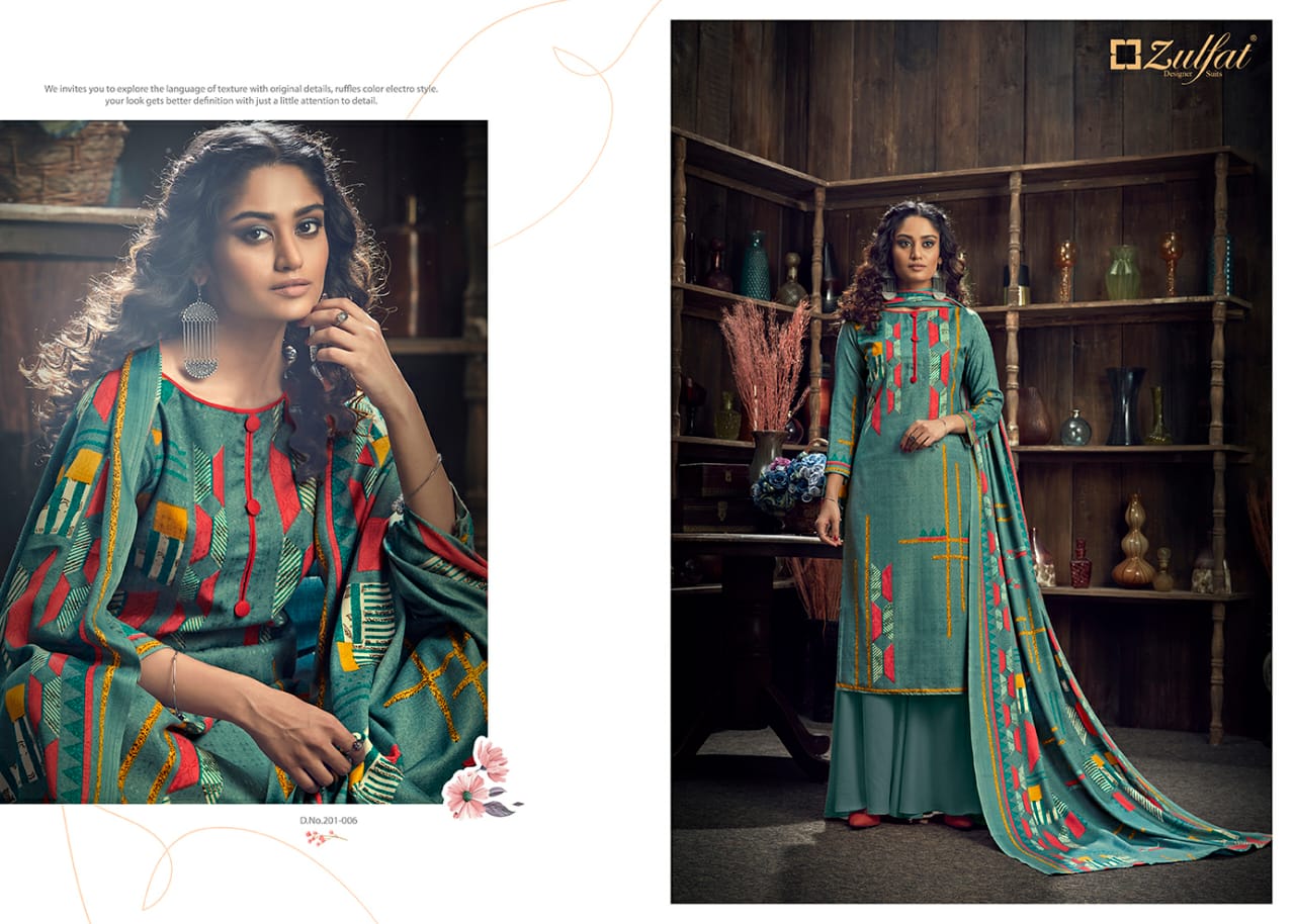 Zulfat Presents Winter Magic Designer Dress Material