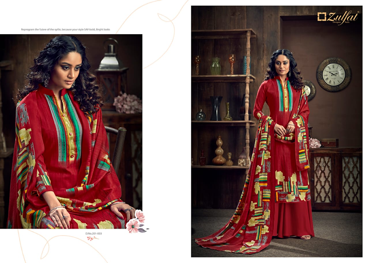 Zulfat Presents Winter Magic Designer Dress Material