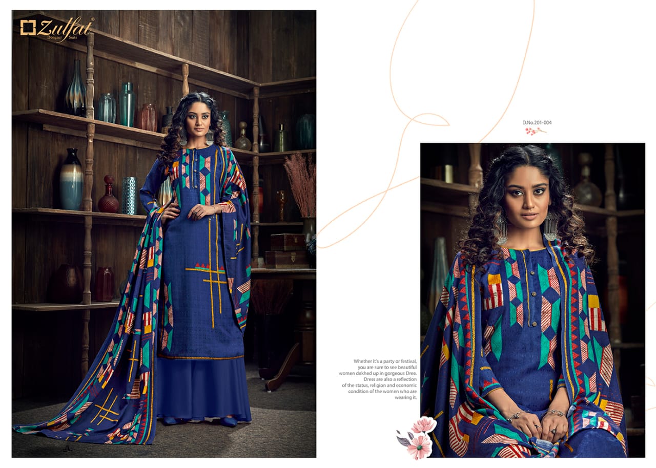 Zulfat Presents Winter Magic Designer Dress Material