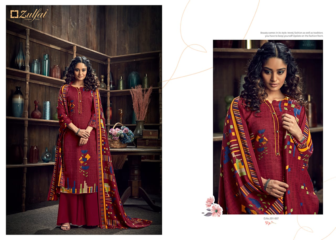 Zulfat Presents Winter Magic Designer Dress Material