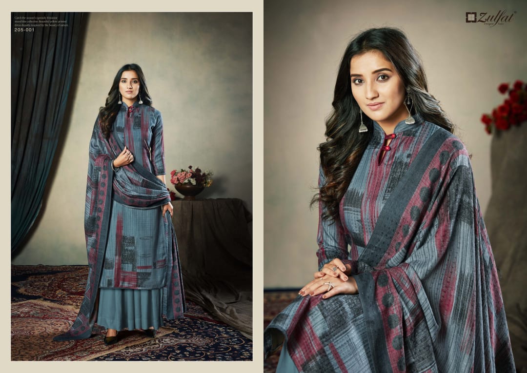 Zulfat Presents Winter Affair Designer Dress Material