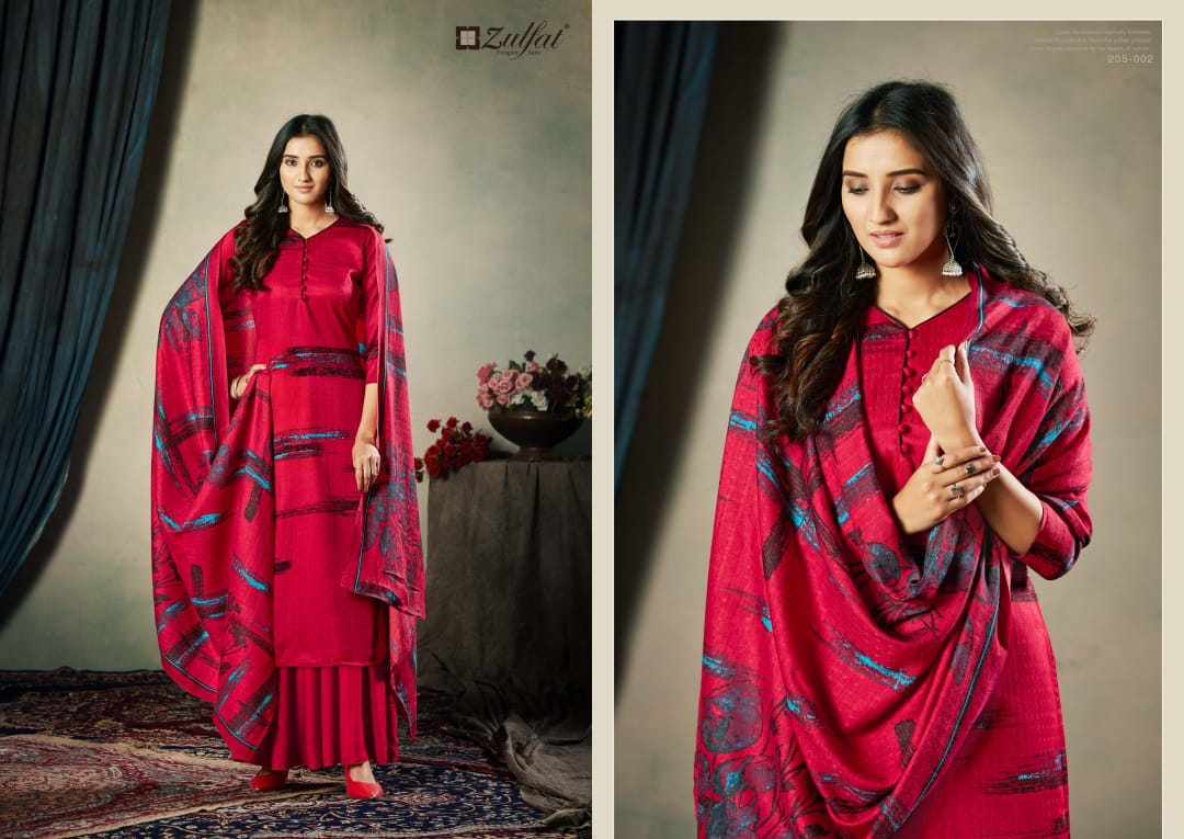 Zulfat Presents Winter Affair Designer Dress Material