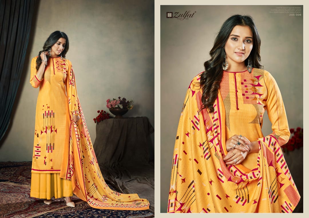 Zulfat Presents Winter Affair Designer Dress Material