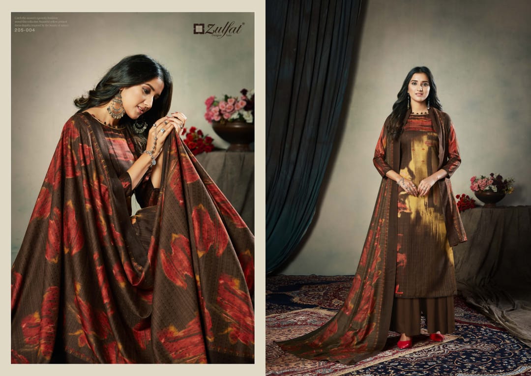 Zulfat Presents Winter Affair Designer Dress Material