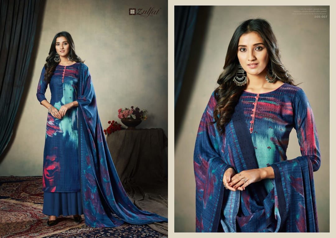 Zulfat Presents Winter Affair Designer Dress Material