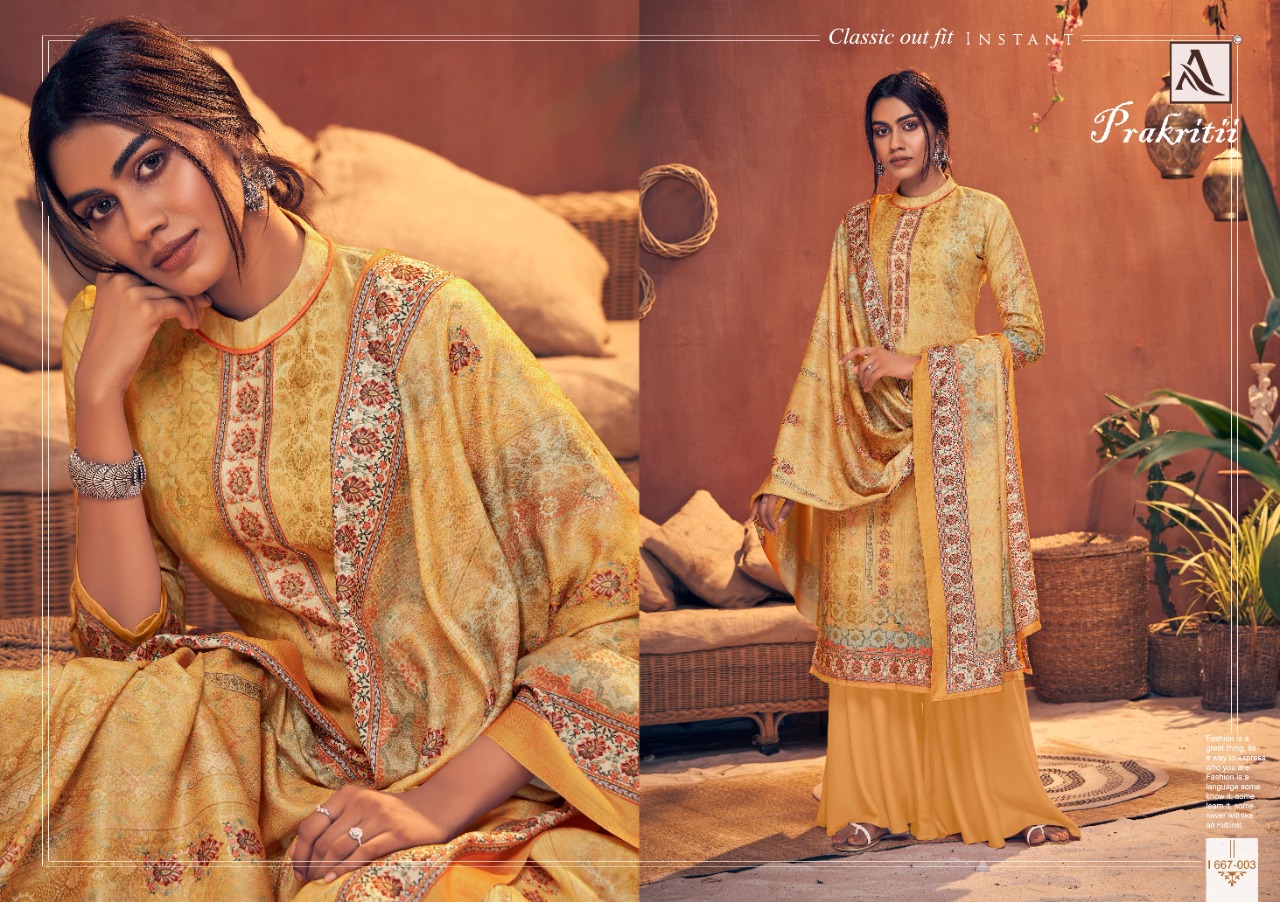 Alok  Presents Prakritii Designer Dress Material