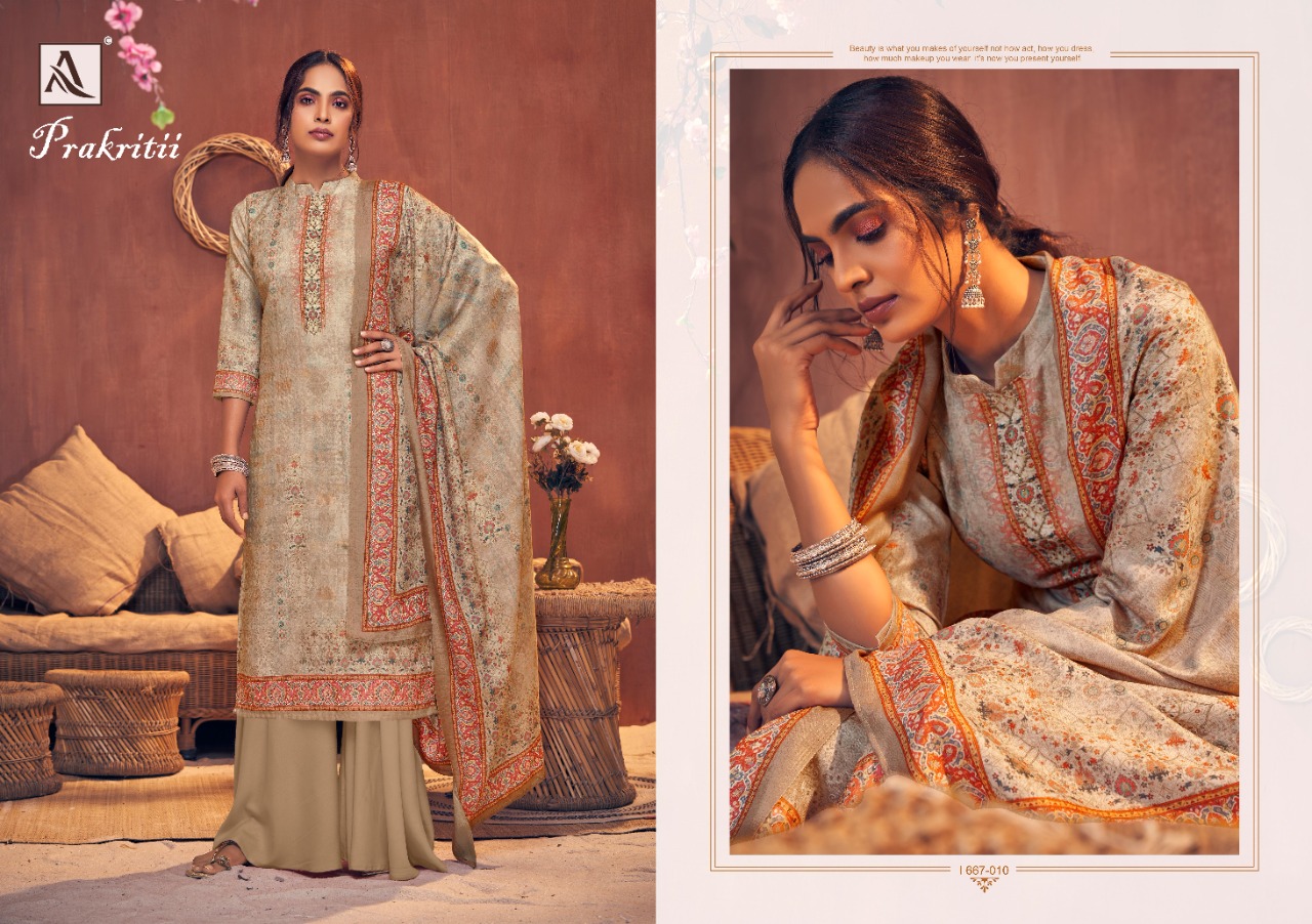 Alok  Presents Prakritii Designer Dress Material