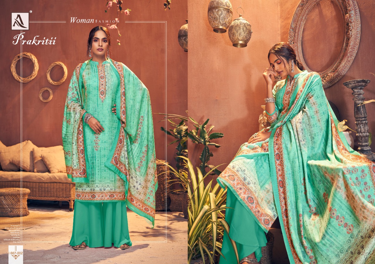 Alok  Presents Prakritii Designer Dress Material