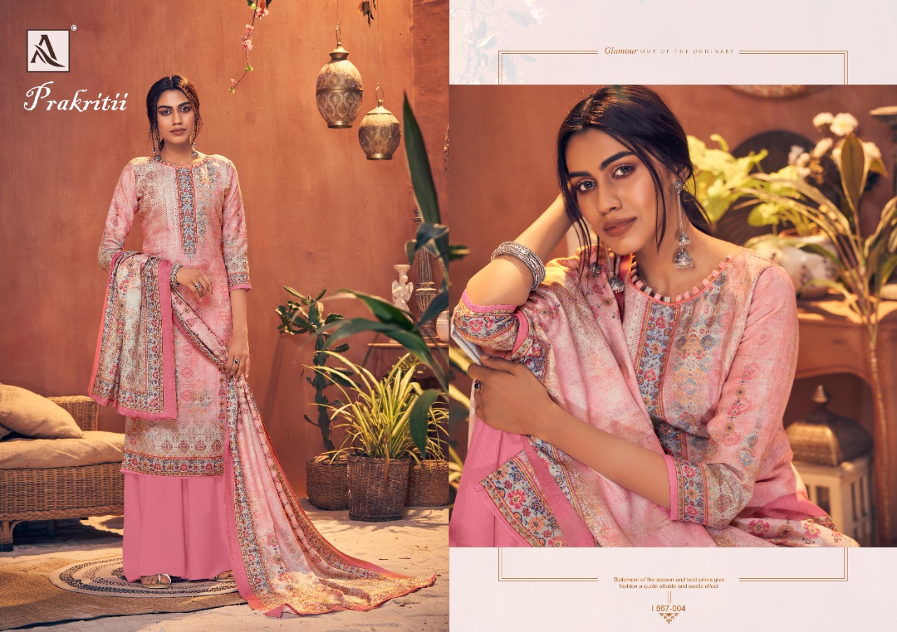 Alok  Presents Prakritii Designer Dress Material