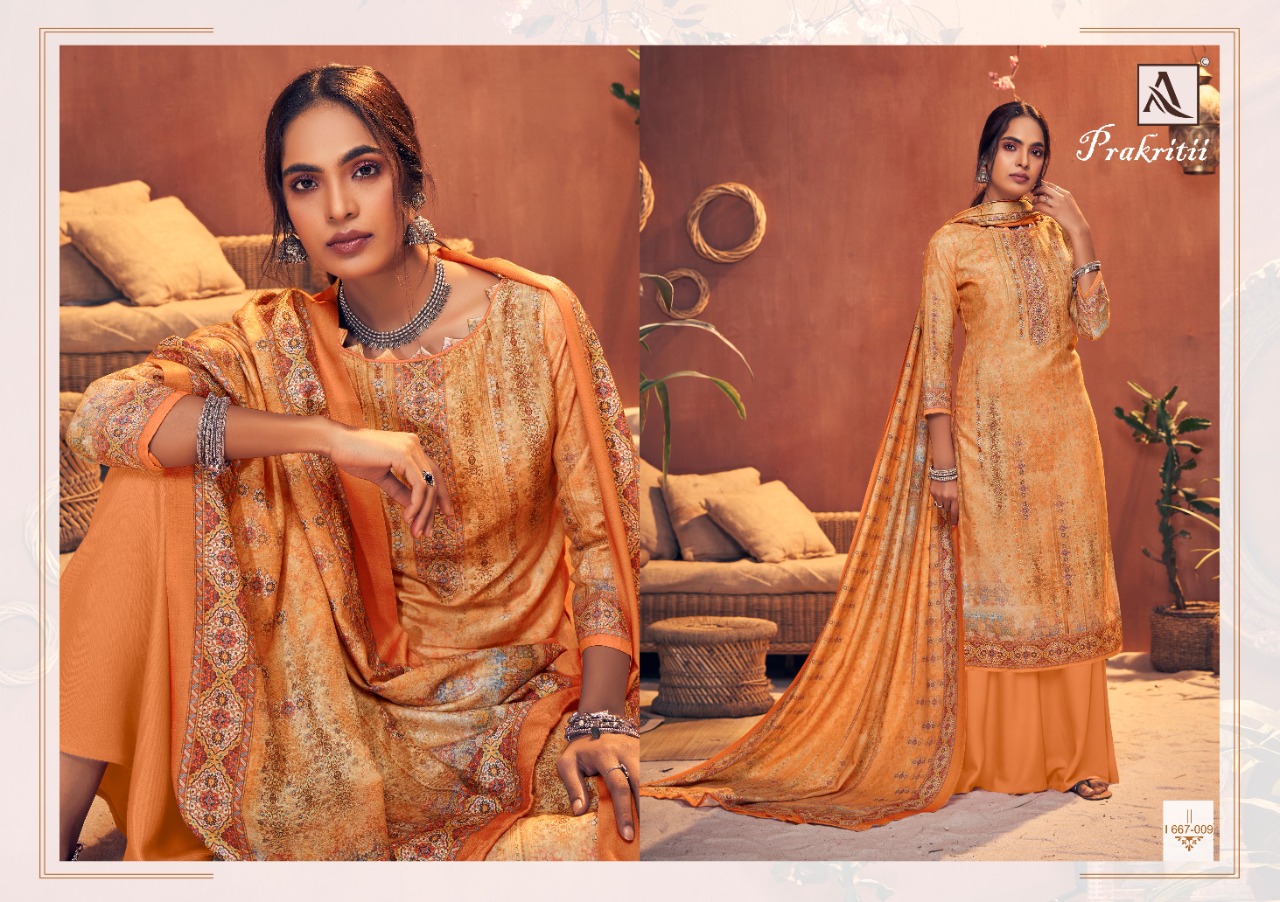 Alok  Presents Prakritii Designer Dress Material