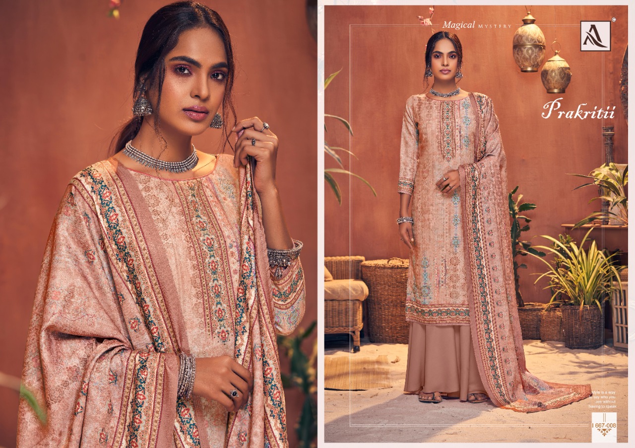 Alok  Presents Prakritii Designer Dress Material