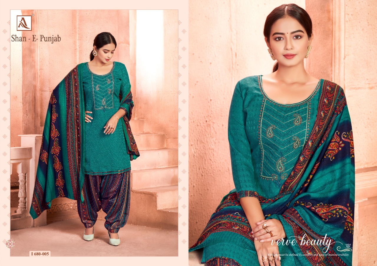 Alok Presents Shan-e-punjab Designer Dress Material             [10 Pcs Set]