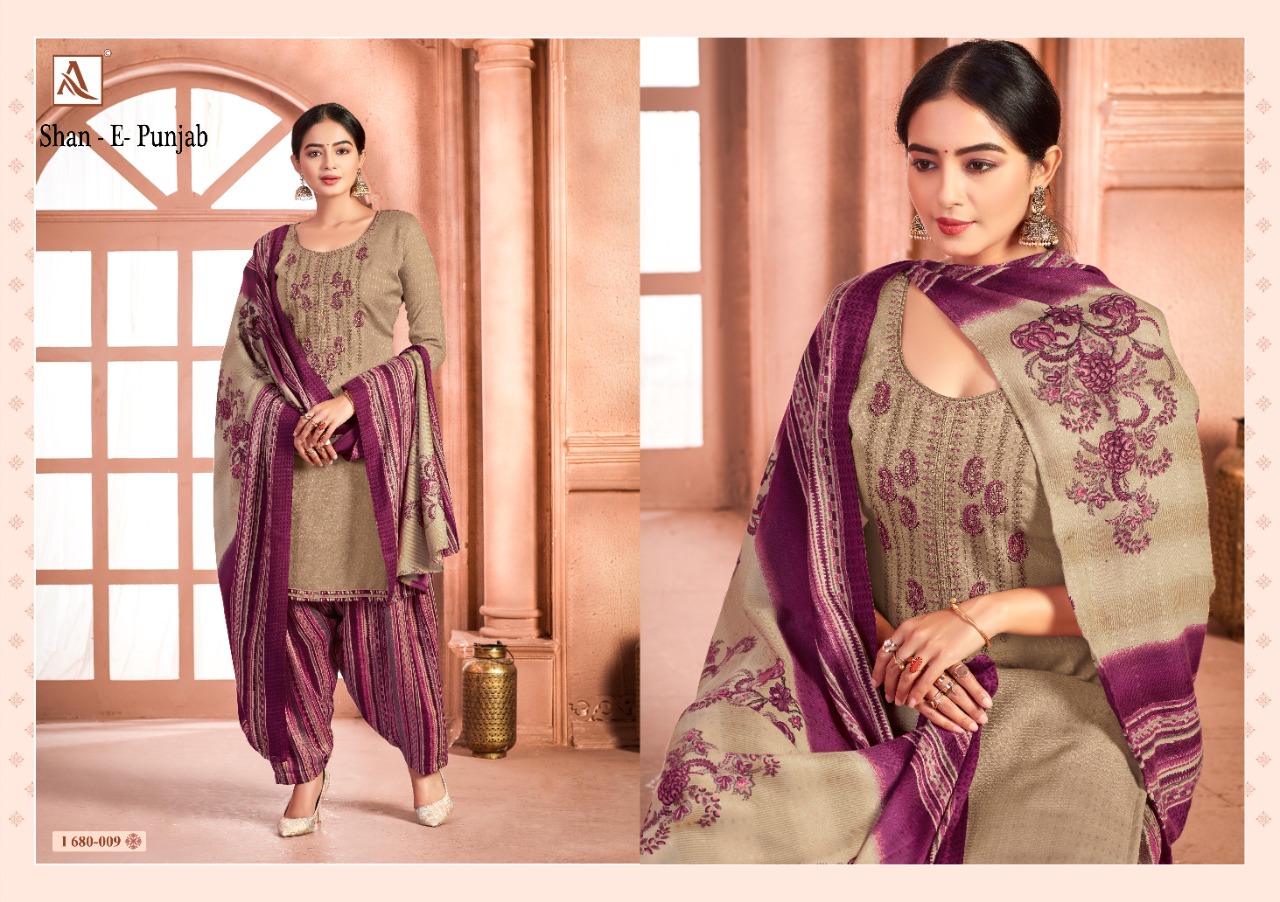 Alok Presents Shan-e-punjab Designer Dress Material             [10 Pcs Set]