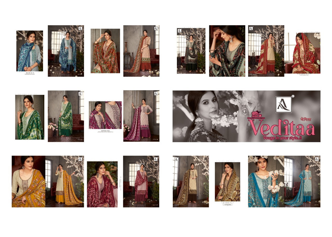 Alok Presents Veditaa Designer Dress Material