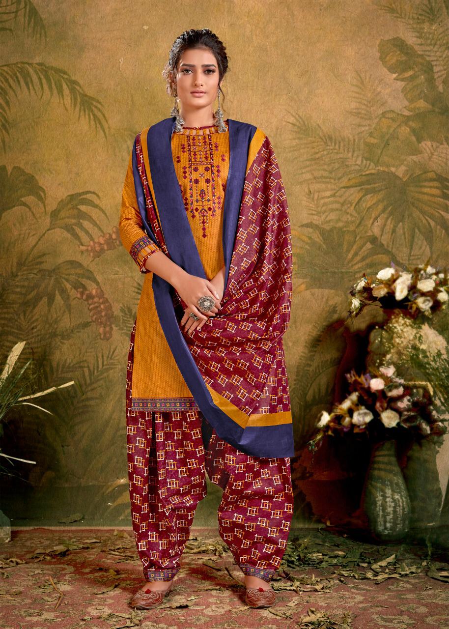Balaji  Presents Rasberry Patiyalala Vol 5 Dress Material