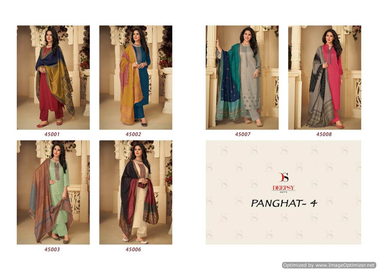 Deepsy  Prsents Panghat Vol 4 Designer Dress Material
