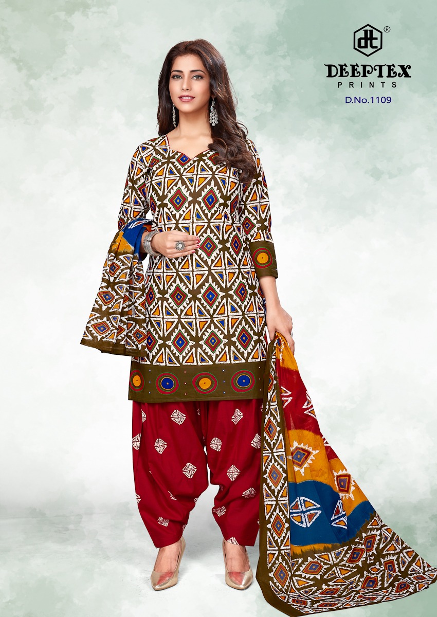 Deeptex Presents Batik Plus Vol 11 Printed  Dress Material