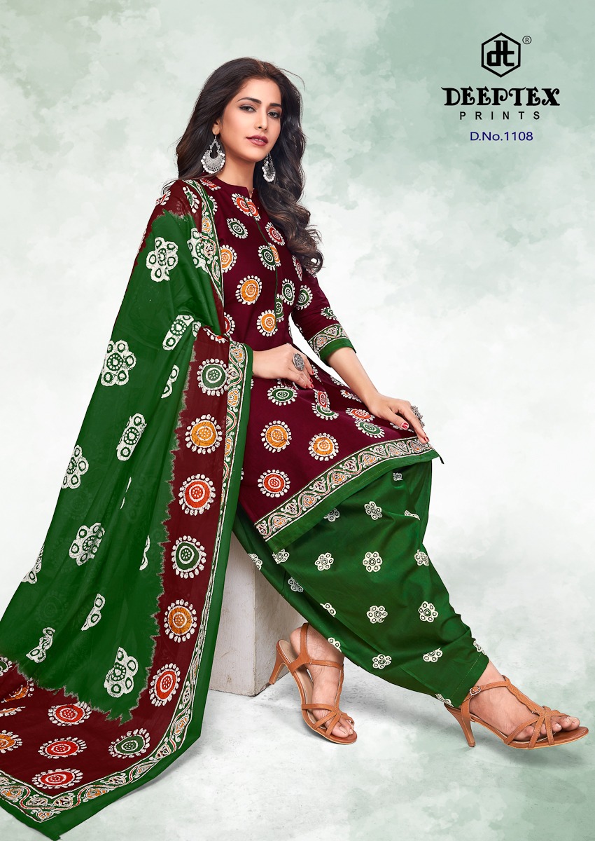 Deeptex Presents Batik Plus Vol 11 Printed  Dress Material