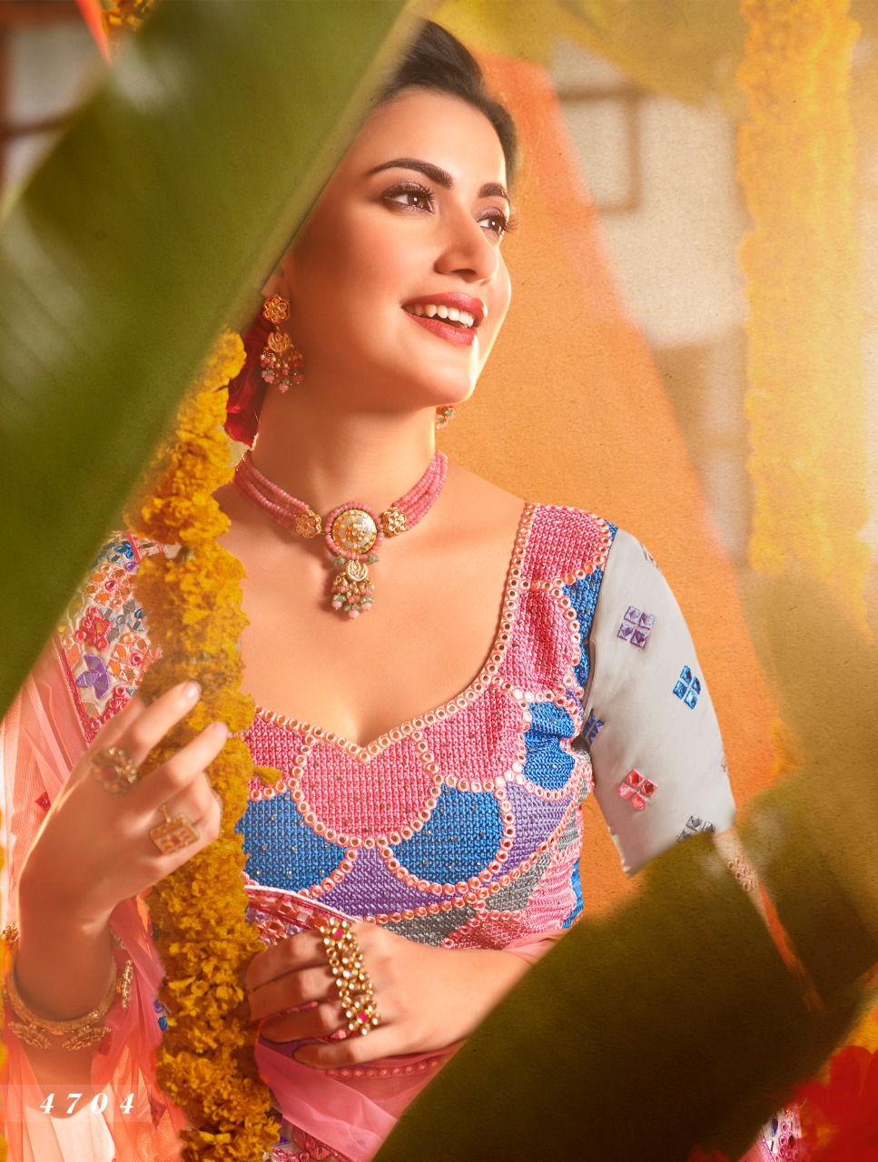 Grey Designer Bridal Lehenga Choli